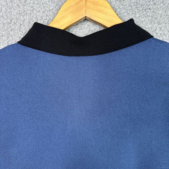 Magaschoni Men’s XXL Blue Black Contrast Collar Polo Shirt Golf‎ Casual - Picture 10 of 11